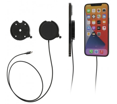 Brodit houder met MagSafe Charger-zwart iPhone 12-17