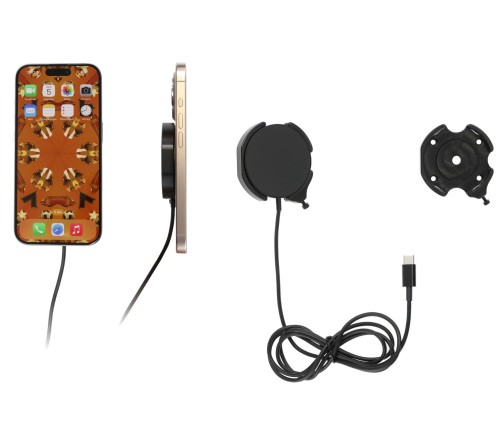 Brodit houder met MagSafe Charger-zwart iPhone 12-17