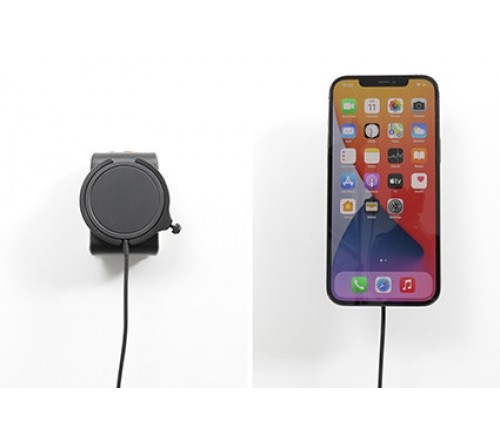 Brodit houder + Apple MagSafe Charger-zwart/sig iPhone 12-14