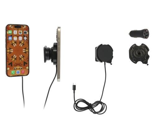 Brodit houder/swivel MagSafe Charger-zwart/sig iPhone 12-17