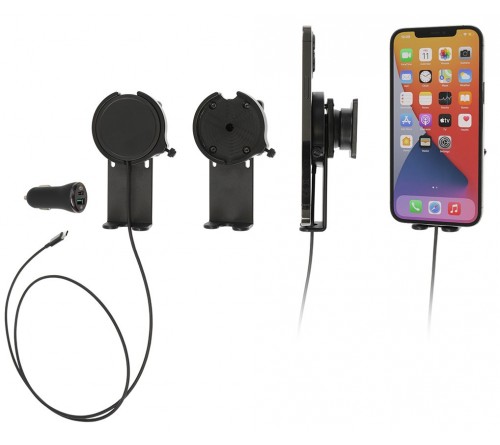 Brodit houder/support MagSafe Charger-zwart/sig iPhone 12-17