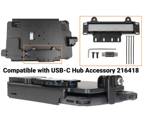 Brodit houder Zebra ET40/45 10 inch with keylock/ usbC 3.1