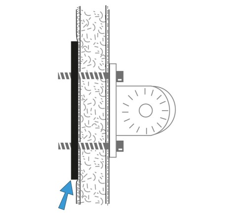 Brodit Mounting plate with AMPS - reinforced