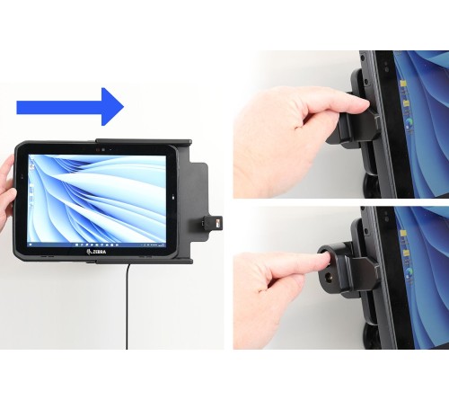 Brodit houder Zebra ET80/85 with key-lock/ usbC 3.1