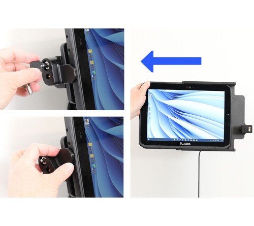 Brodit houder Zebra ET80/85 with key-lock/ usbC 3.1