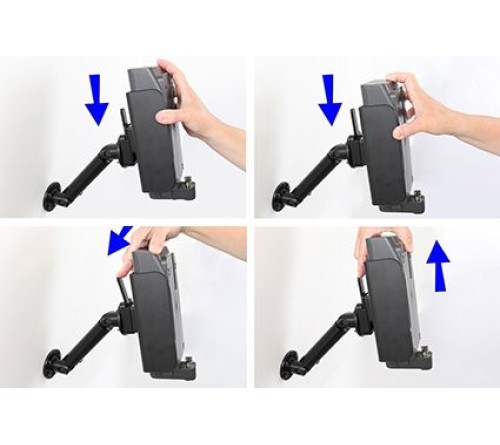 Brodit houder voor originele externe batterij Zebra ZD410