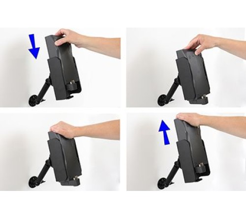 Brodit houder voor originele externe batterij Zebra ZD410