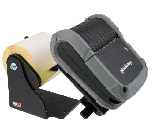 Brodit printer mount with label roll function Honeywell RP4F