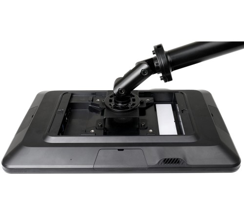 Brodit single Vesa 75mm mount with AMPS hole-raised- metal