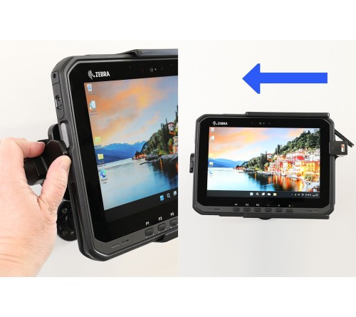 Brodit houder Zebra ET60W/65W spring/ usbC 3.1-WINDOWS only