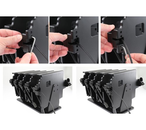 Brodit Zebra ET6X 5-way desktop charging dock