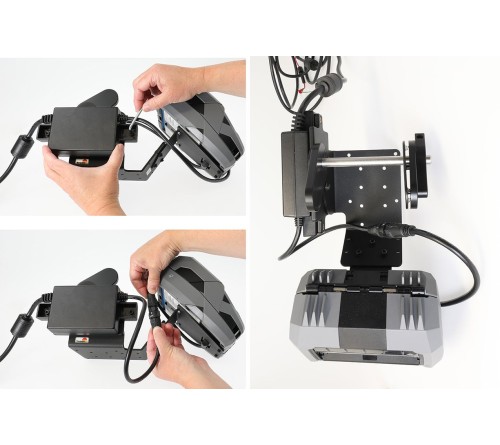 Brodit printer mount with label roll function Sato PW4NX