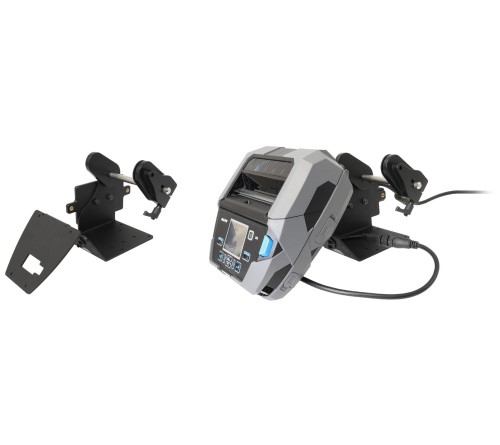 Brodit printer mount with label roll function Sato PW4NX