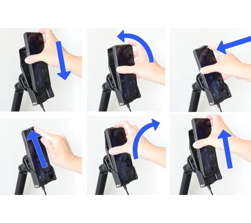 Brodit active holder Sonim XP Pro-pogo pins-Only cable