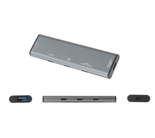 Brodit 3-Port Expansion Hub 2x usbA 1x usbC - 4K- with cover