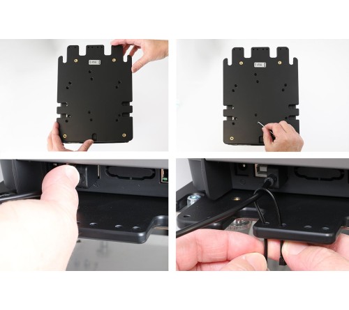 Brodit mount for Laubner mobile printer-Honeywell PC45t/45d