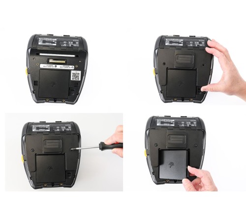 Brodit printer mount with label roll function Zebra ZQ630