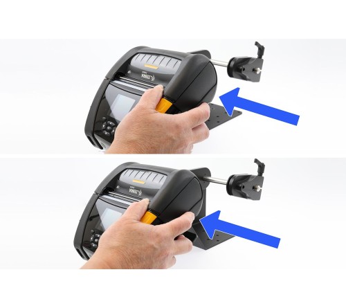 Brodit printer mount with label roll function Zebra ZQ630