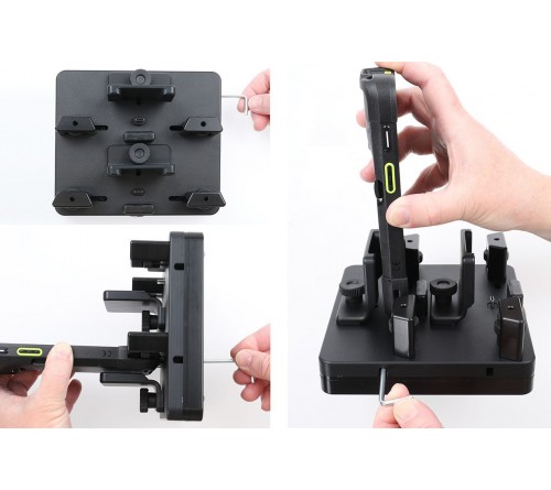 Brodit ProAdapt desktop charging cradle -2-slot USB-C-wheels