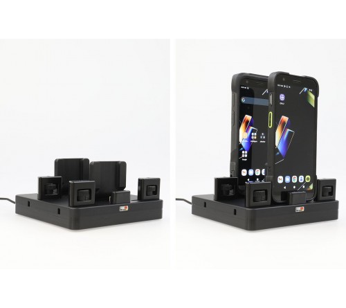 Brodit ProAdapt desktop charging cradle -2-slot USB-C-wheels
