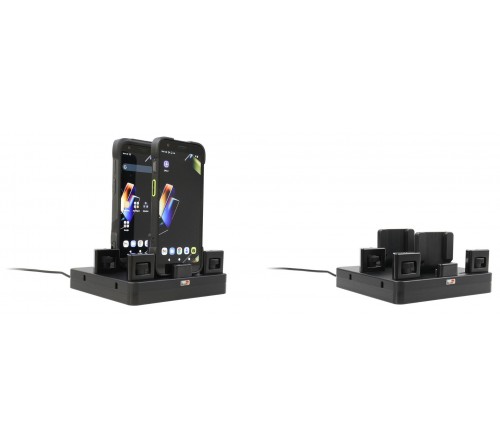 Brodit ProAdapt desktop charging cradle -2-slot USB-C-wheels