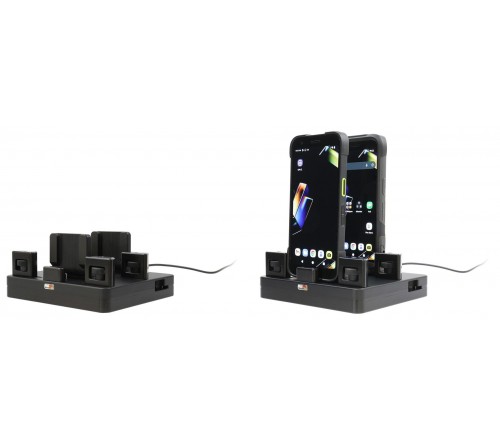 Brodit ProAdapt desktop charging cradle -2-slot USB-C-wheels