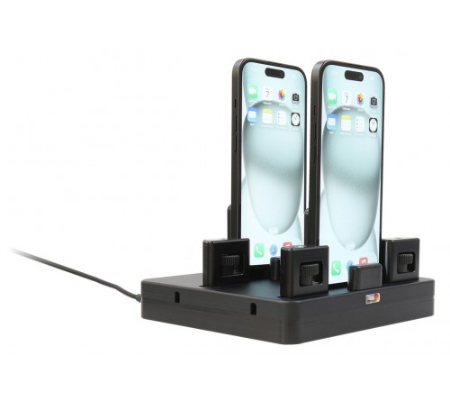 Brodit ProAdapt desktop charging cradle -2-slot USB-C-wheels