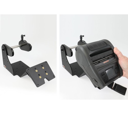 Brodit printer mount with label roll function Bixolon XM7-40