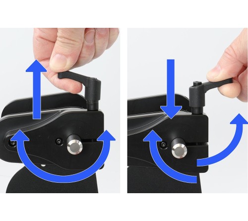 Brodit printer mount with label roll function Bixolon XM7-40