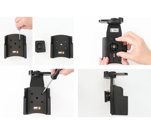 Brodit Swiveling top support with retention-lock