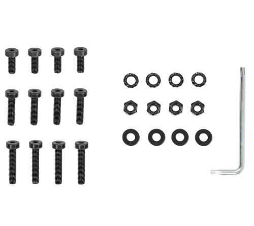 Screw set for base/top. Consists of 3x4 screws + torx key