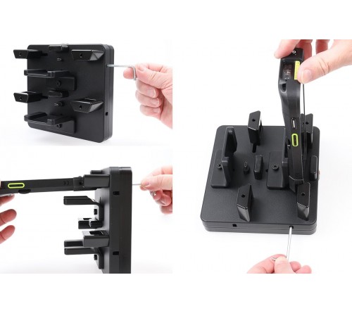 Brodit ProAdapt desktop charging cradle -2-slot USB-C screws