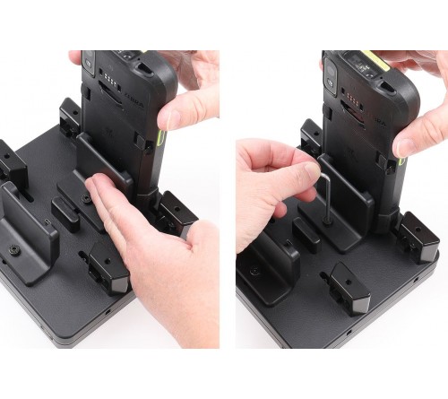 Brodit ProAdapt desktop charging cradle -2-slot USB-C screws