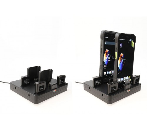 Brodit ProAdapt desktop charging cradle -2-slot USB-C screws