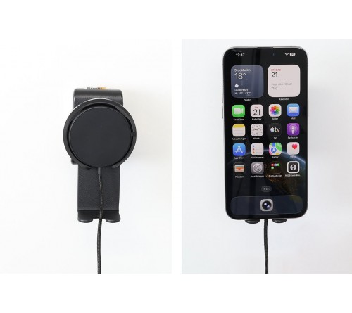 Brodit houder/support met Magnetic Charger Qi2 25W - zwart