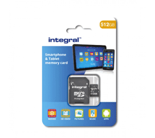 Integral MicroSDXC 256GB class 10 100MB/s incl. SD adapter