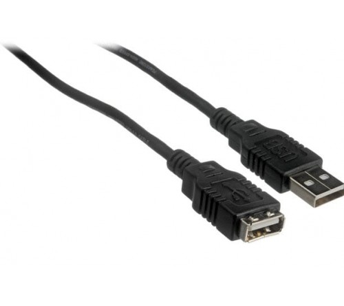 Verlengkabel usbA M- usbA F 3.0m zwart