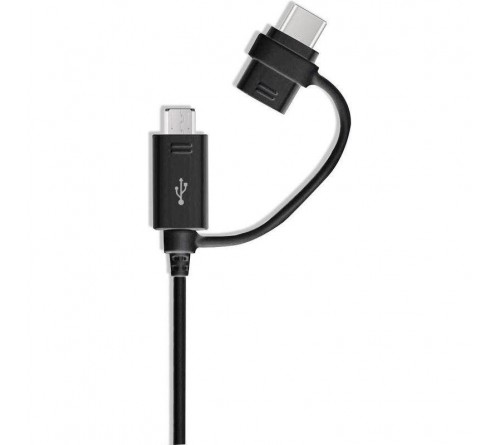 Datakabel usbA - micro-usb + usbC Samsung EP-DG930DBEGWW zw.