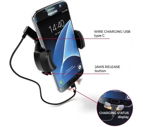 Kabeladapter micro-usb F - lightning Bury 0.02m zwart