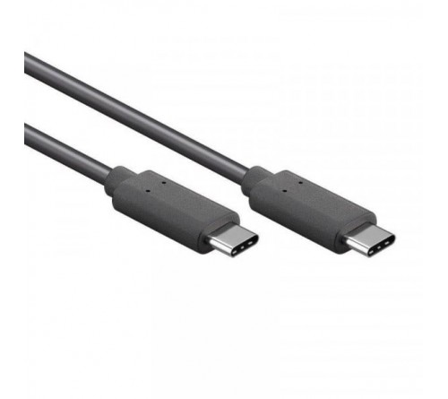 Datakabel usbC - usbC 2m zwart 45W Bulk (PD 3.0)