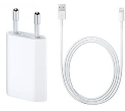 Lader 230V Apple A1400 +MD819ZM/A 1A usbA + lightning 2m wit