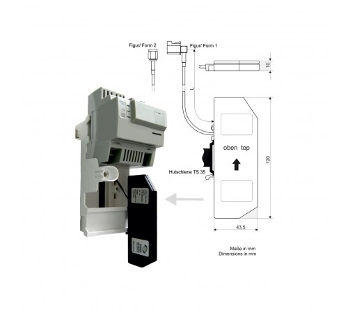 Antenne smartmeter GSM / WLAN / LTE / UMTS Wifi Fakra F 0.2m