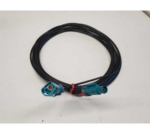 verlengkabel 600 cm Fakra F – Fakra M code Z RG174 Waterproo