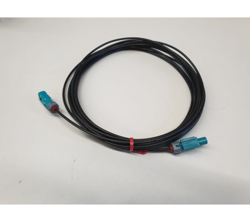 verlengkabel 600 cm Fakra F – Fakra M code Z RG174 Waterproo