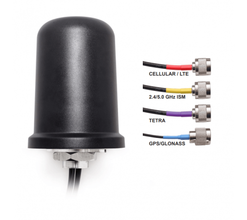 Combi antenne GPS/LTE/TETRA/UMTS/BT/WIFI 5GHZ dak 3mtr SMA M