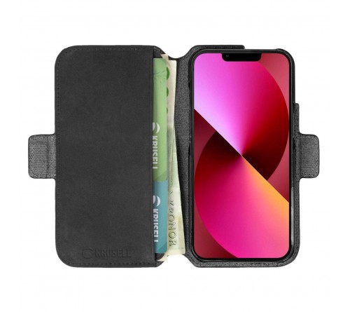 Krusell Leather Phone Wallet Apple iPhone 13 - black