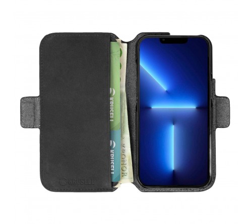 Krusell Leather Phone Wallet Apple iPhone 13 Pro - black