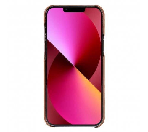 Krusell Leather Cover Apple iPhone 13 - cognac