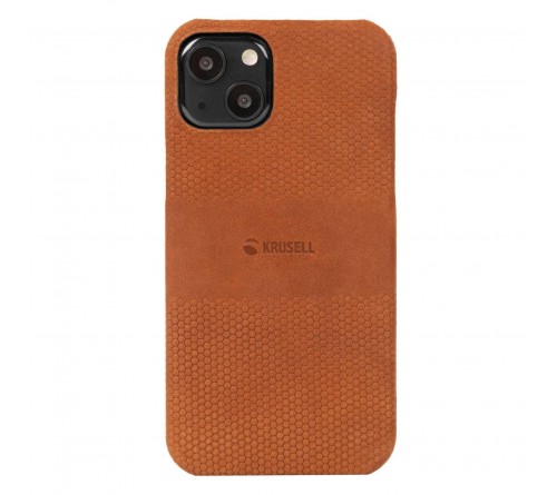 Krusell Leather Cover Apple iPhone 13 - cognac