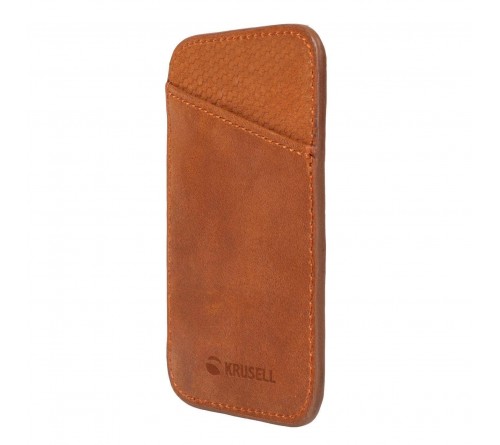 Krusell MagSafe Wallet - Cognac